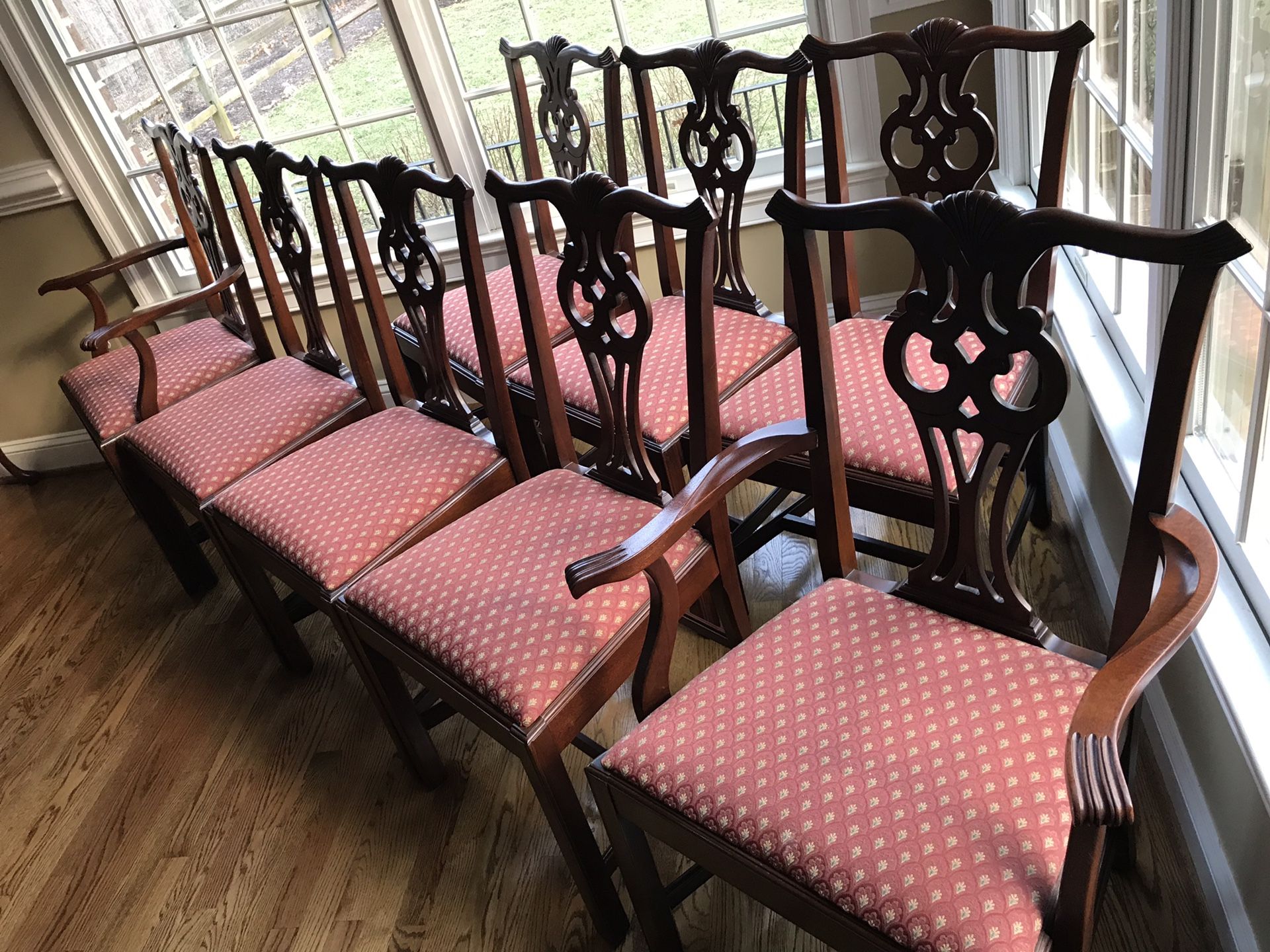 Hickory Chair Set of 8 Chippendale James River Collection