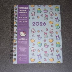Hello Kitty & Friends Weekly Planner 17 Months Aug 2025 to December 2026