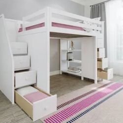 For Sale: Sturdy & Spacious Loft Bed 