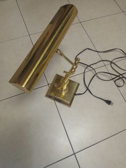 Vintage Brass Adjustable Table Lamp 20 inches Excellent Working Condition