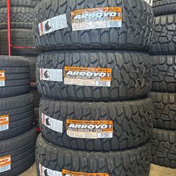 35x12.50R20LT Set Of 4 Arroyo R/T New Tires 