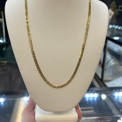 10kt Solid Curb Chain 