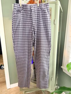 Medium Plaid High-Waist Pants