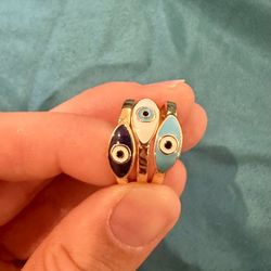3-Piece Evil Eye Ring Set From Nordstrom Rack