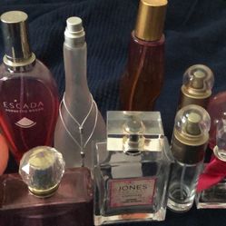 Various Empty Perfume Bottles