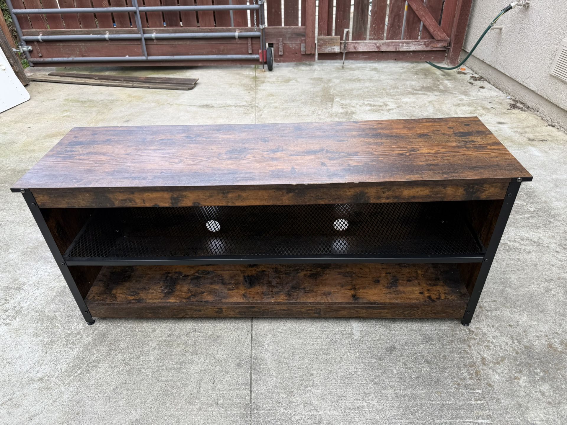 TV Stand with RGB Light and Open Storage