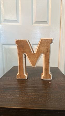 Decorative Wooden Letter M
