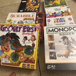 Set Of Puzzles And Board games 