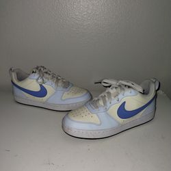 Nike Court Borough FV8120-141 Sneaker Kids Youth 5  Yellow Blue Lifestyle Shoes 