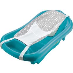 The First Years Newborn to Toddler Baby Bath Tub - Convertible 3-in-1 Baby Tub with Removable Sling - Ages 0 to 24 Months - Sure Comfort - Teal