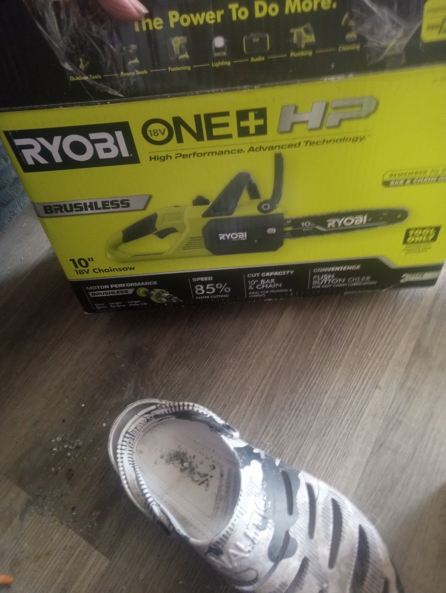 Ryobi 10-in Chainsaw Battery Not Included