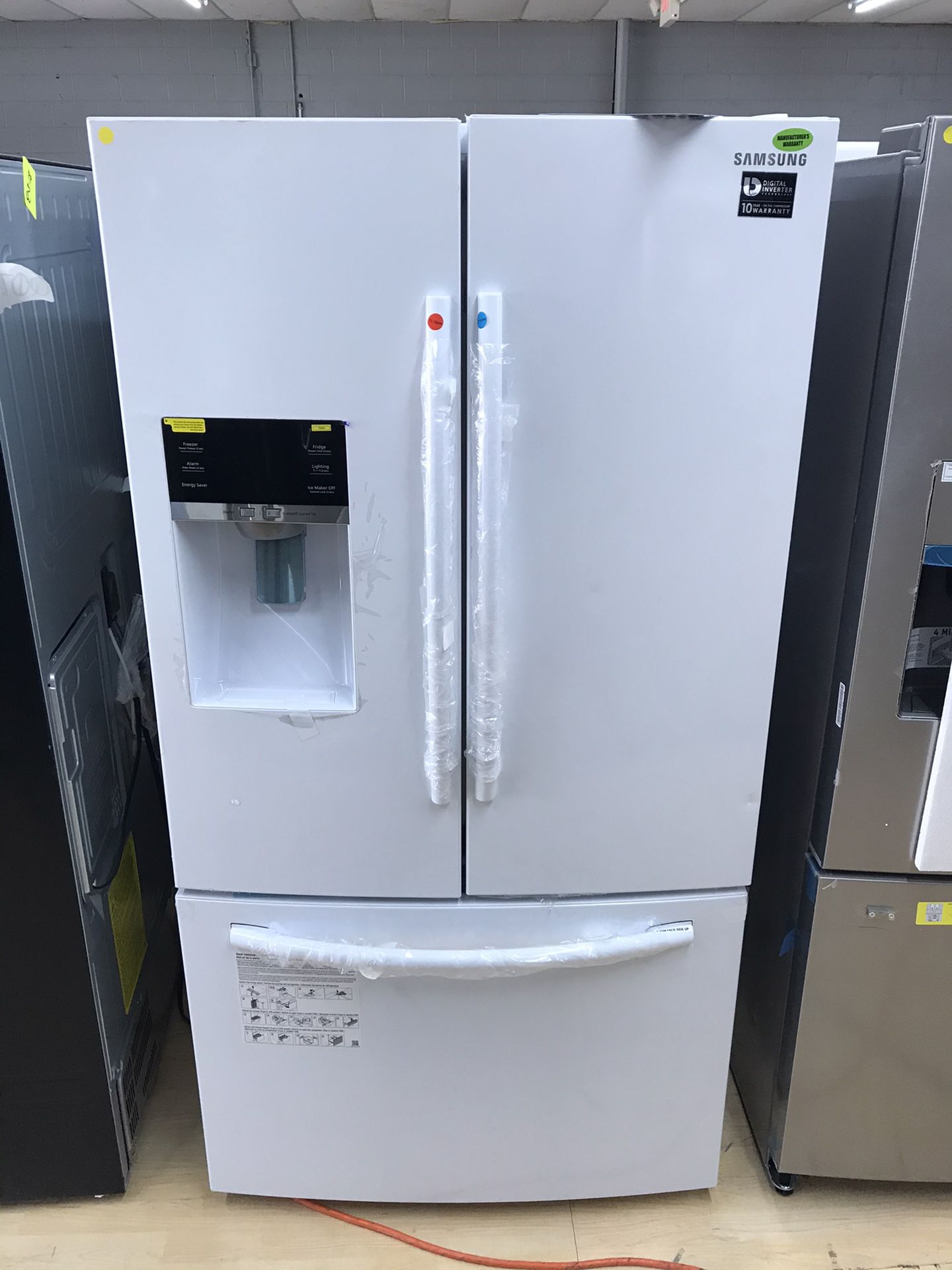 Brand new refrigerator with water dispenser