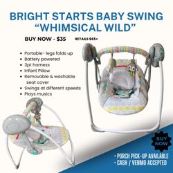 Bright Starts Portable Baby Swing