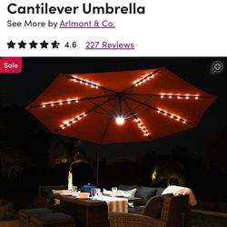 LED Cantilever Umbrella 