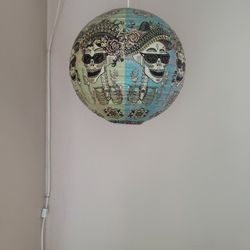 Decorative Lantern Style Lamp With Skeletons