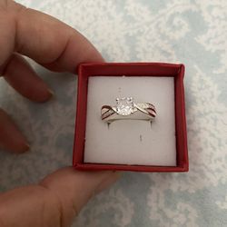 Real 925 Sterling Silver Wedding Ring Size 6/7