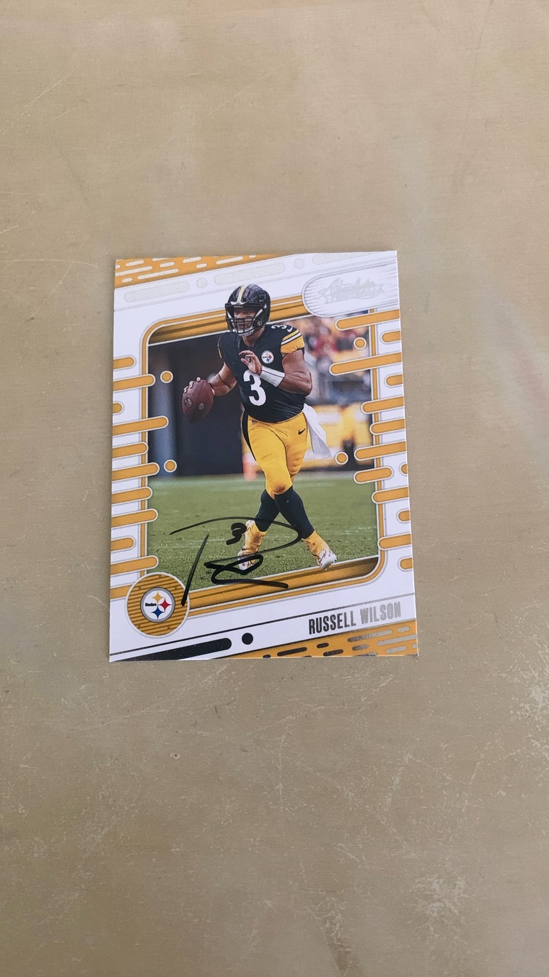 Russell Wilson Autographed Card