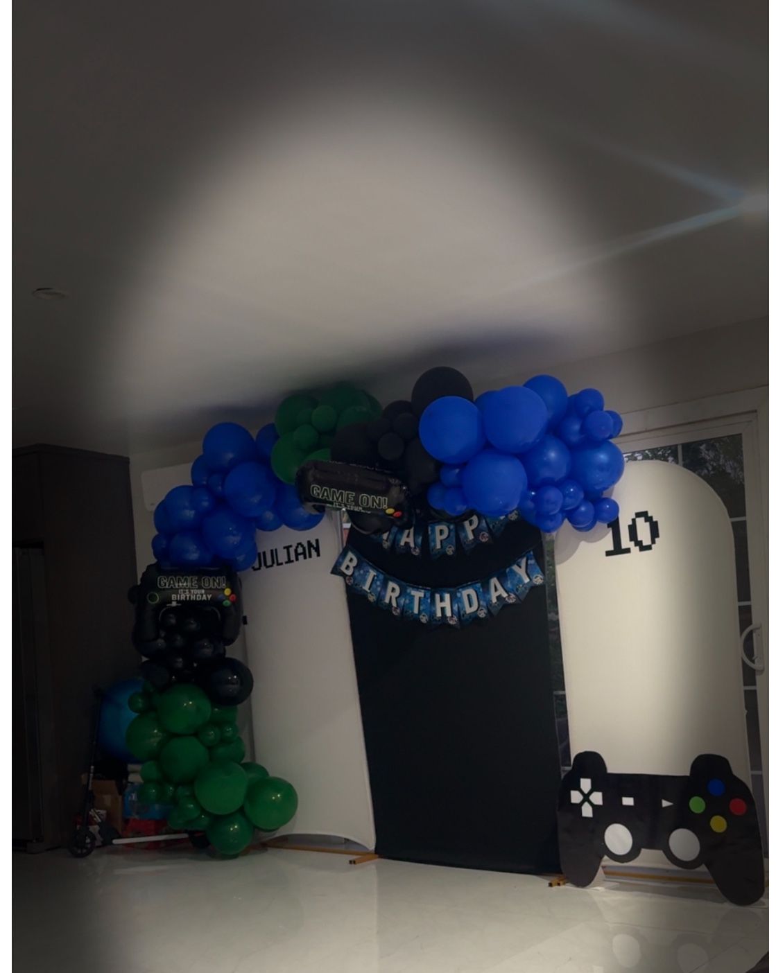 Happy Birthday Banner And Controller Stand For Sale