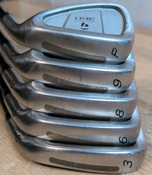 TaylorMade 360 RH Clubs Partial Iron Set 3,6,8,9,PW Lite R-80 Graphite Shafts