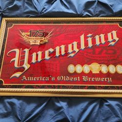 Yuengling Bar Mirror 175th Anniversary 