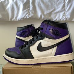 Jordan 1 Court Purple Size 11 No Box