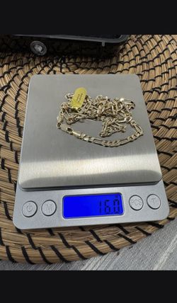 Gold Plated Figaro Chain Necklace