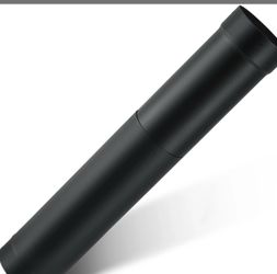 1 Pcs 6" Single Wall Stove Pipe 16" To 30" Telescoping Pipe Burning Chimney
