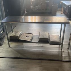 Commercial Stainless Steel Work Tables