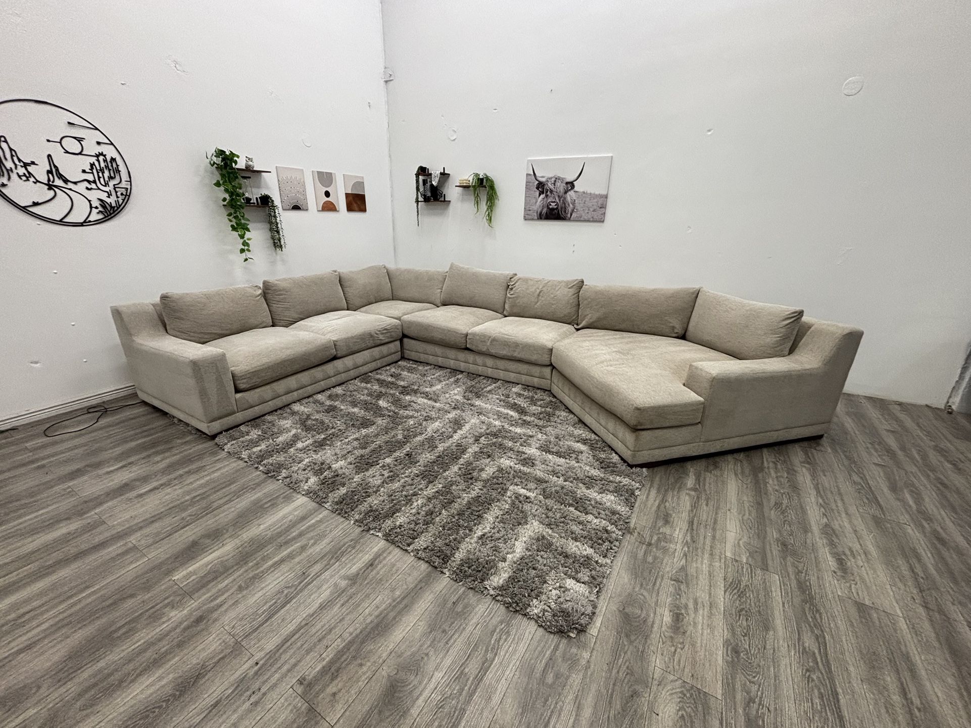 Cream Sectional Couch - Free Delivery