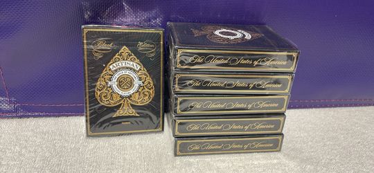Artisan Black Edition & “The United States of America” Playing Cards – Sealed Collectible Decks