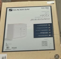 Glacier Bay Hampton 24 in. Bathroom Vanity White