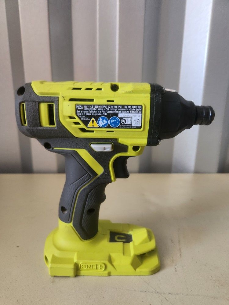 RYOBI ONE+ 18V Cordless 1/4 in. Impact Driver (Tool Only) Green
