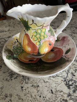 Hand painted from Italy set