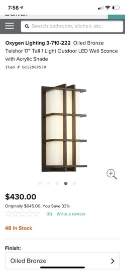 New outdoor light modern mcm