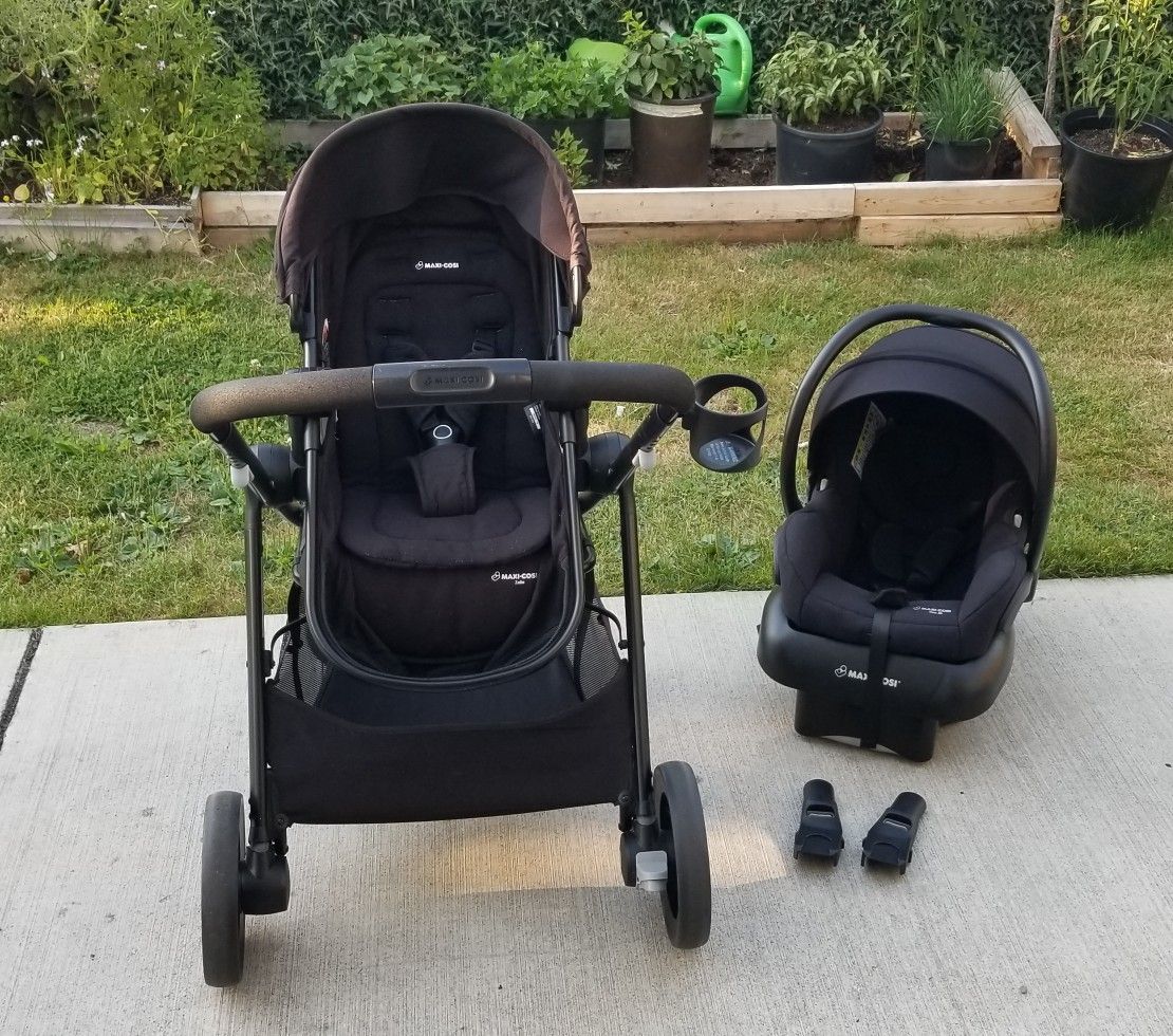 Stroller and car seat maxi cosi zelia.