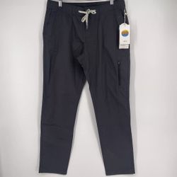 New Vuori Ripstop Pants Size Large Women's Joggers Grey NWT