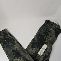 Womens Med(8-10) No Boundaries Olive Camo Ankle Leggings 