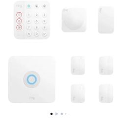Ring - Alarm 8-Piece Security Kit - White