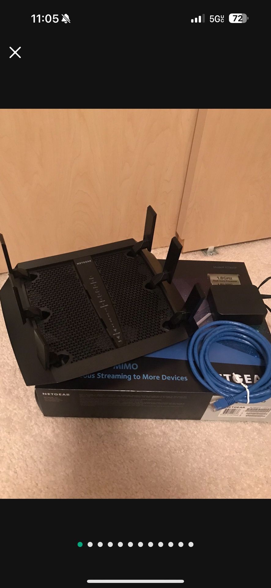 Netgear Nighthawk X6 – AC3000 Tri-Band Wi-Fi Gigabit Router