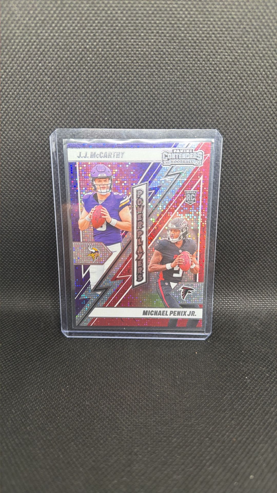 2024 Panini Contenders - Power Players J.J. McCarthy, Michael Penix Jr. #21 (RC)