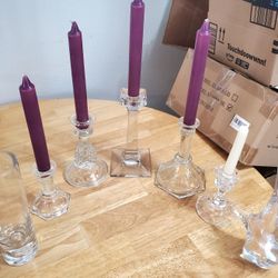 Vintage Crystal Candlesticks