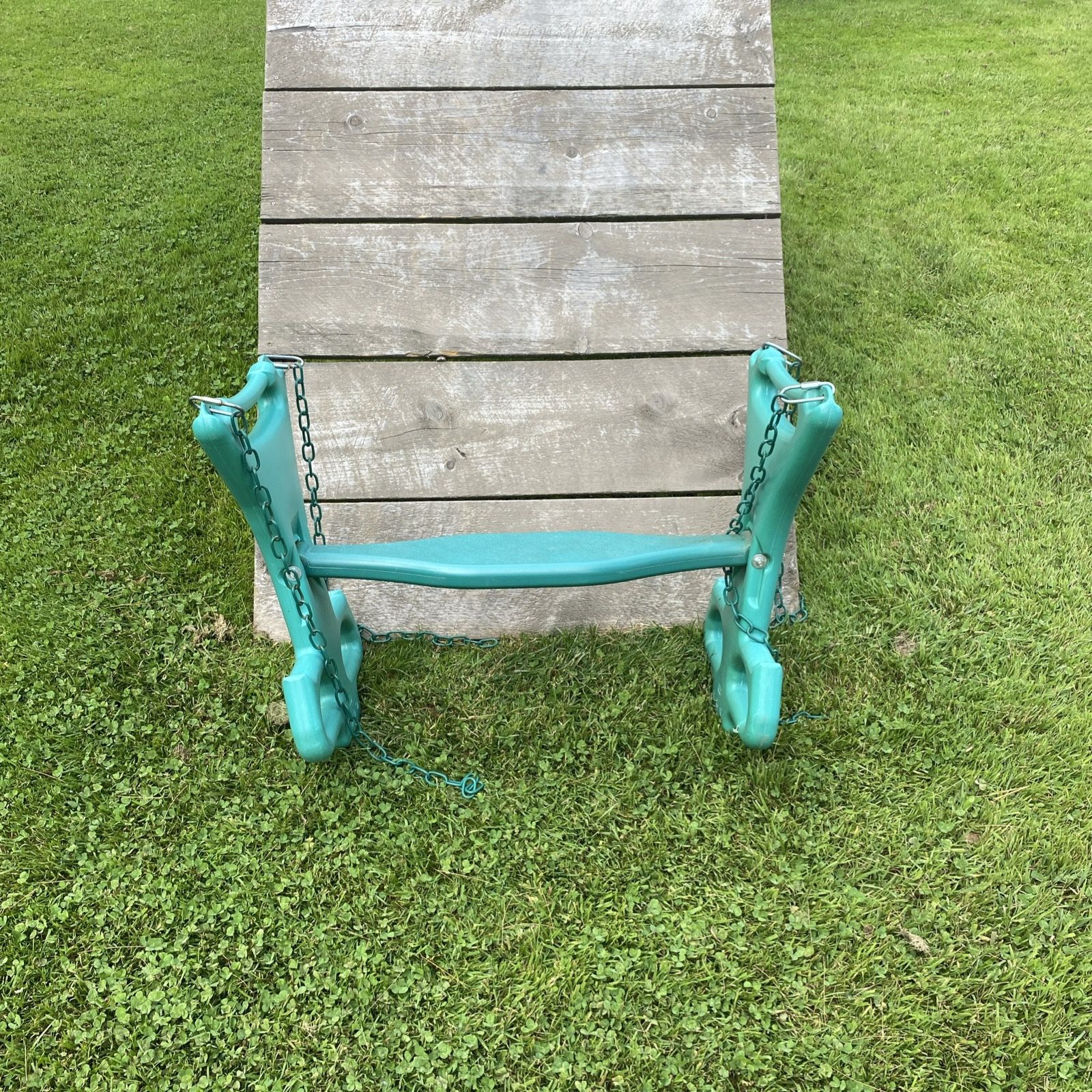 Swing Seesaw 04-0037-G Dual Ride Glider Back-to-Back Tandem Swing, Green, 