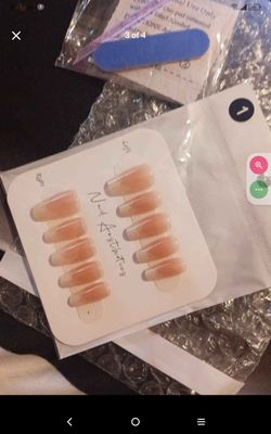 athletic Press on nail