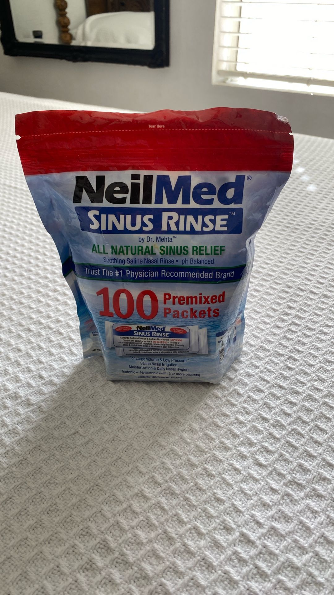 Neilmed Sinus Rinse All Natural Sinus Relief -NEW