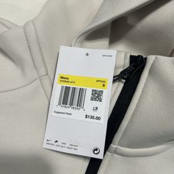 Brown Nike Tech Fleece Hoodie New (S)