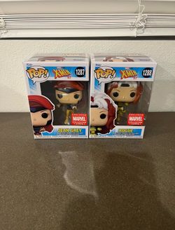 Jean Grey and Rogue Funkos