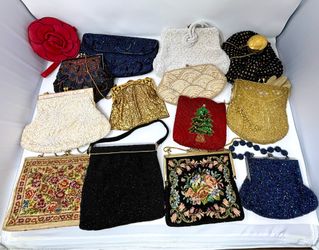 Rare Beaded Evening Bag  from Paris (one of 13)