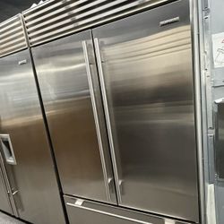 Sub Zero Built In French Door 42” Stainless Steel Refrigerator Counter Depth