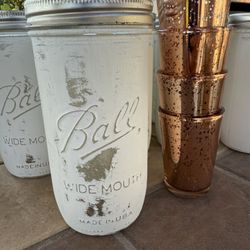 Distressed Flower Jars