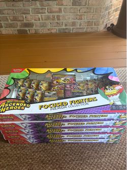 Pokemon Ascended Heroes Focused Fighters Premium Collection Boxes